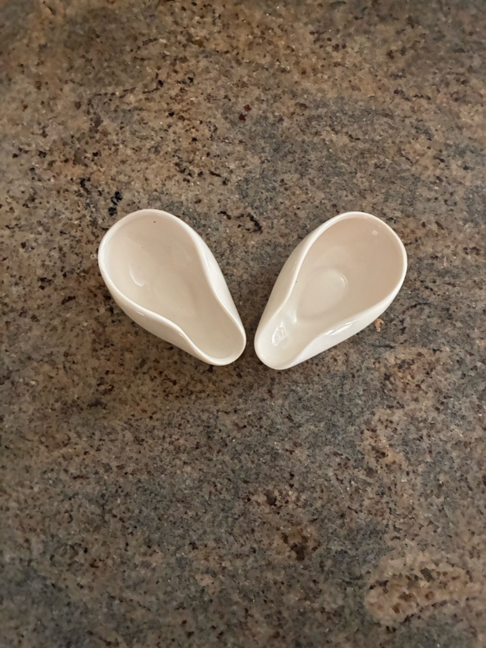 Ceramic Porcelain Coffee Bean Tea Leaf Holder Dosing Cup Bowl- Set of 2